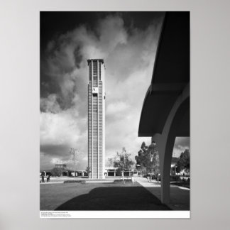 Bell Tower with the Arches at the Library Building Poster