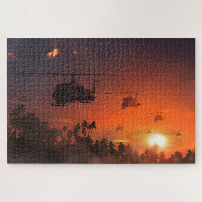 Bell UH-1 Iroquois ‘Huey’ – Iconic Military Jigsaw Puzzle (Horizontal)