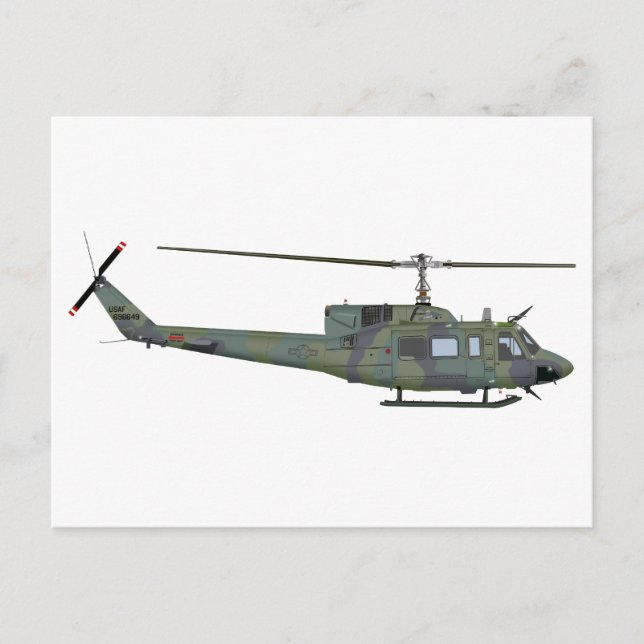 Bell UH-1N 455455 Postcard (Front)