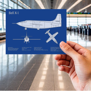 Bell X-1 - Airplane Blueprint Plans ABD Postcard