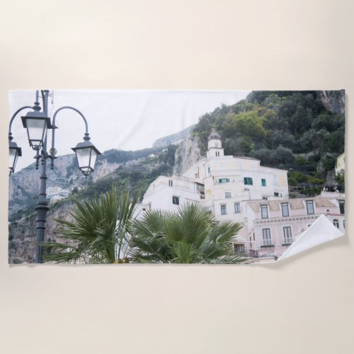 Bella Amalfi 2 travel wall art  Beach Towel