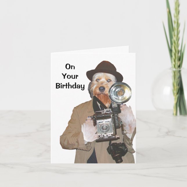 Bella As The PAWparazzi Card (Front)