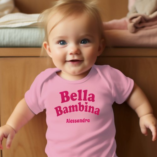 Bella Bambina Baby Pink Bodysuit