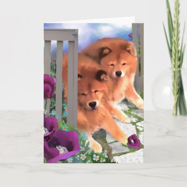BELLA & BEAR heARTdog chow Card (Front)