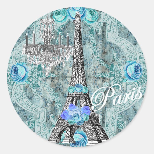 Bella Blue Marie Antoinette Eiffel Tower sticker (Front)