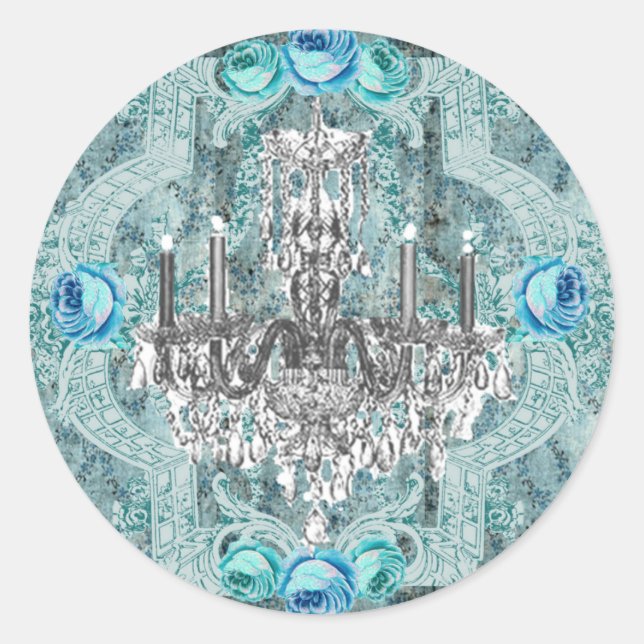 Bella Blue Marie Antoinette sticker or seal (Front)