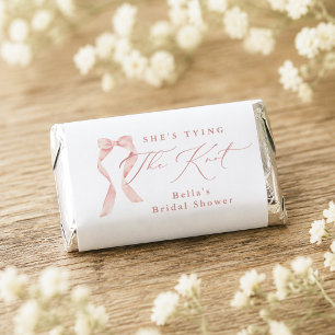 BELLA Blush Bow She's Tying the Knot Bridal Shower Hershey's Miniatures