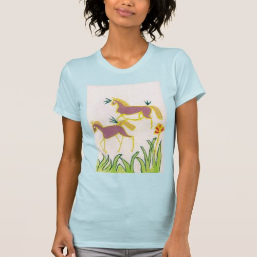 Bella Canvas Fine Jersey Unicorn  Sunshine T_Shirt
