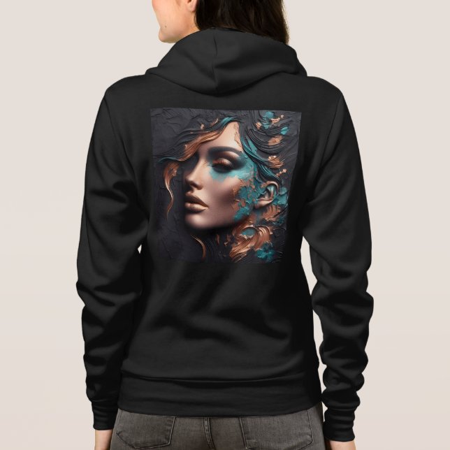 Bella+Canvas Full-Zip Sweatshirts with artwork 23 (Back)
