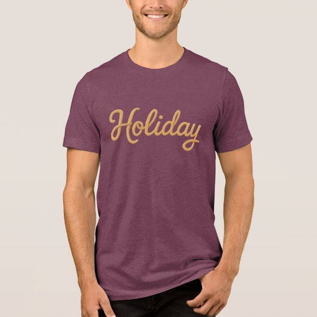 Bella+Canvas Men's Tri-blend T-Shirt, White, Adult Shirt (Front)
