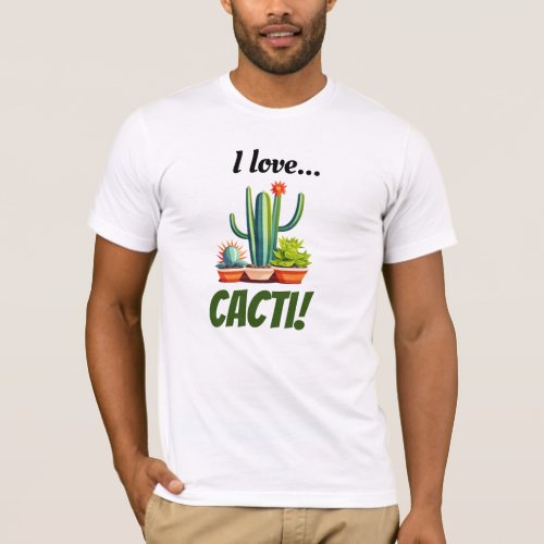 BellaCanvas Short Sleeve T_Shirt Print love Cacti