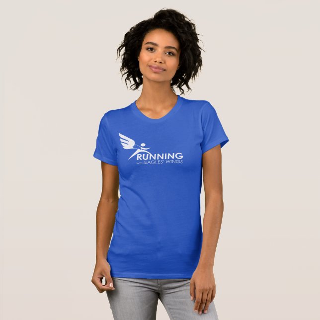 Bella Canvas Tee: Running with Eagles' Wings T-Shirt (Front Full)