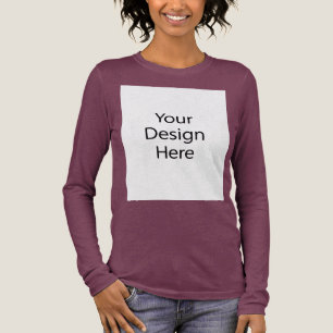 Bella+Canvas Tri-blend Long Sleeve Shirt Maroon