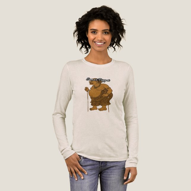 Bella+Canvas Tri-blend Long Sleeve Shirt, Solid Bl Tri-Blend Shirt (Full Front)
