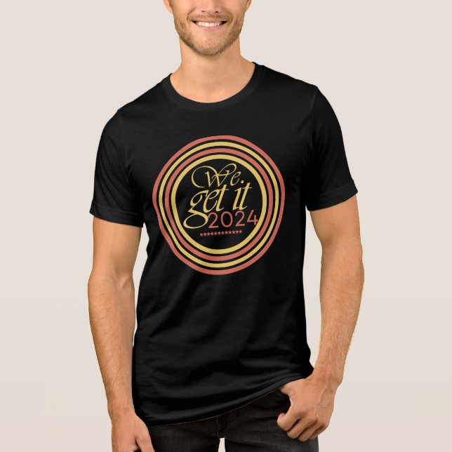 Bella+Canvas Tri-blend T-Shirt,black, we get it Tri-Blend Shirt (Front)