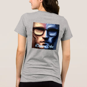 Bella+Canvas Women's Tri-blend T-Shirt, Solid Blac Shirt