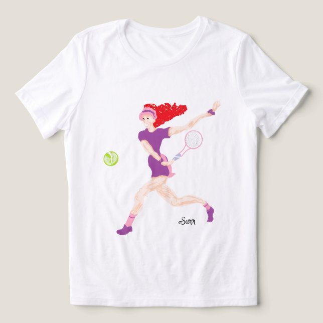 Bella+Canvas Women's Tri-blend T-Shirt Tennis  Tri-Blend Shirt (Design Front)