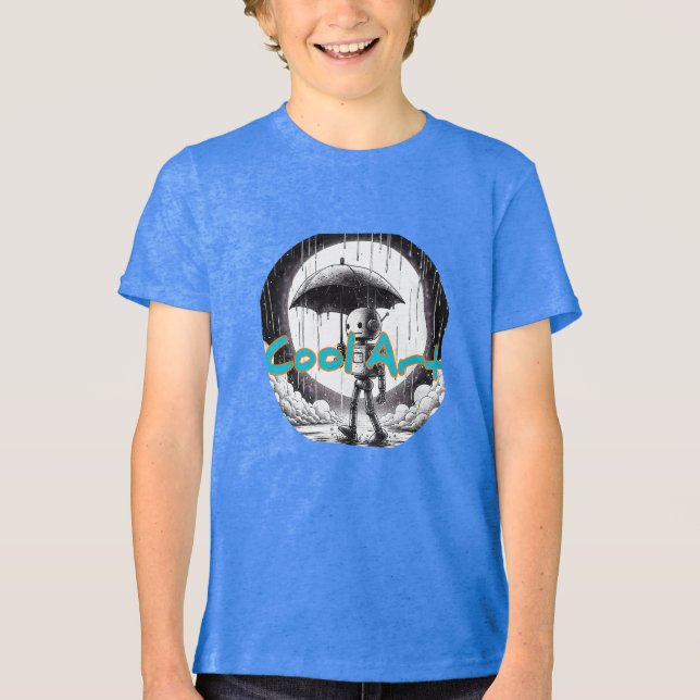 Bella+Canvas Youth Tri-blend T-Shirt, Solid Black  Tri-Blend Shirt (Front)