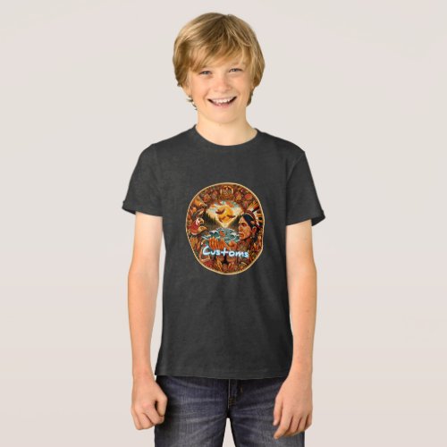 BellaCanvas Youth Tri_blend T_Shirt Solid Black  Tri_Blend Shirt