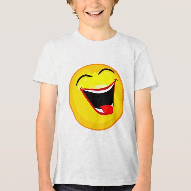 Bella+Canvas Youth Tri-blend T-Shirt, White Fleck, Tri-Blend Shirt (Front)