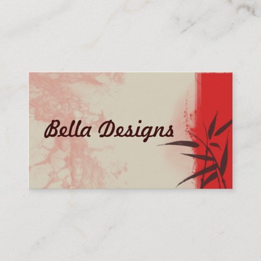 Customizable Bella Card Business Card