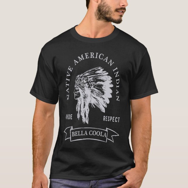 Bella Coolai Tribe Native American Indian Pride Re T-Shirt (Front)