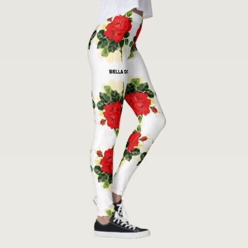 BELLA DONNA RED ROSES LEGGINGS