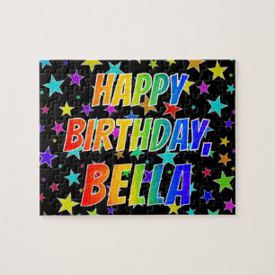 "BELLA" First Name, Fun "HAPPY BIRTHDAY" Jigsaw Puzzle
