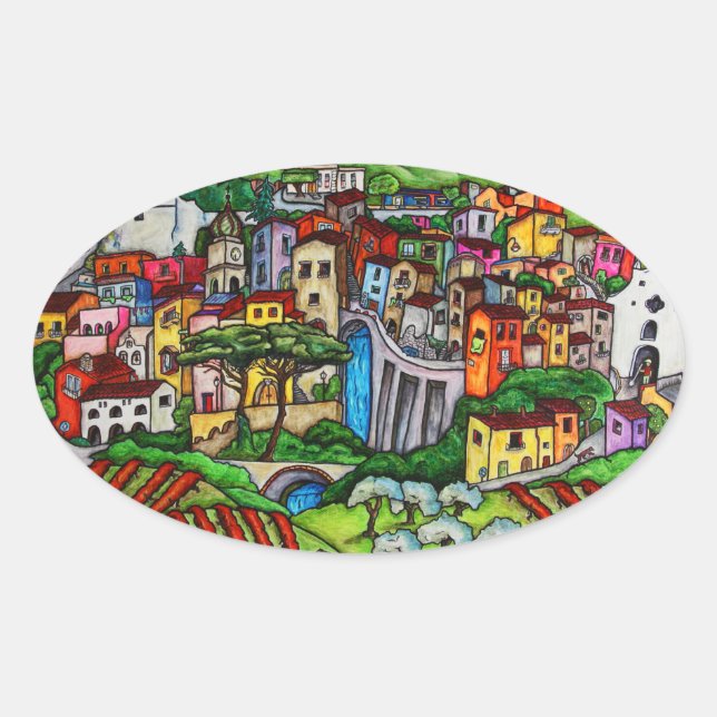 Bella Guardia Oval Sticker (Front)