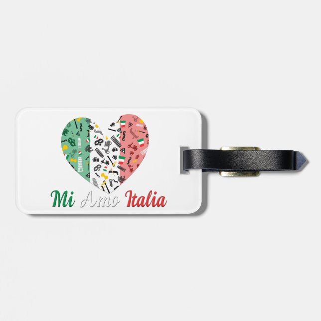 Bella Italia Luggage Tag (Back Horizontal)