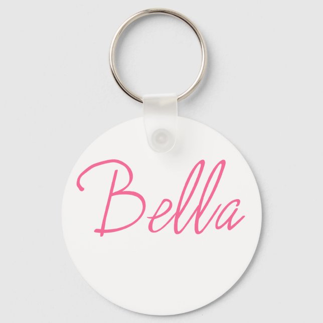 BELLA Italian for Beautiful Keychain (Front)
