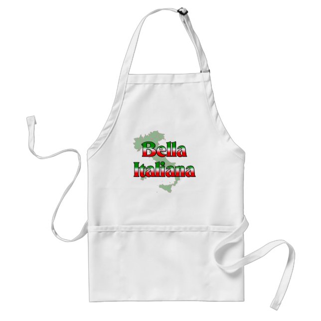 Bella Italiana (Beautiful Italian Woman) Adult Apron (Front)