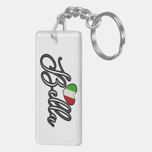 Bella Italy Heart Keychain