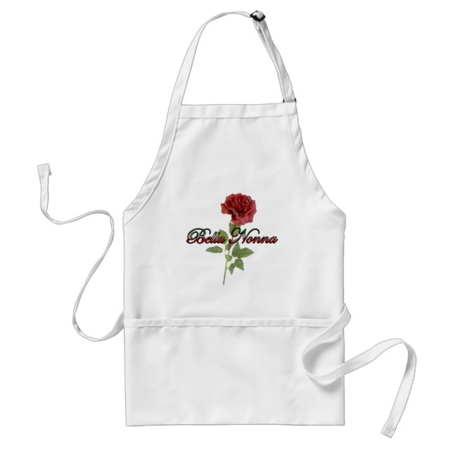 Bella Nonna (Beautiful Italian Grandmother) Adult Apron (Front)