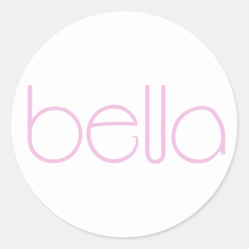 Bella pink Sticker