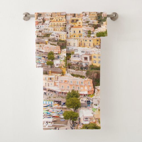 Bella Positano 4 travel wall art  Bath Towel Set