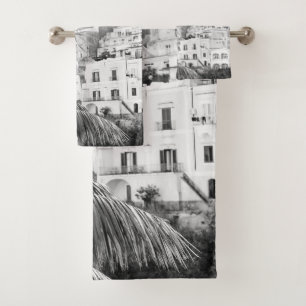 Bella Positano #8 #travel #wall #art  Bath Towel Set