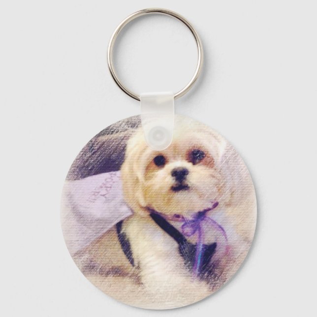 Bella Puppy Power Keychain (Front)
