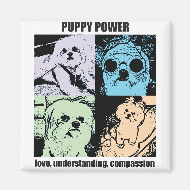 Bella Puppy Power Magnet (Front)