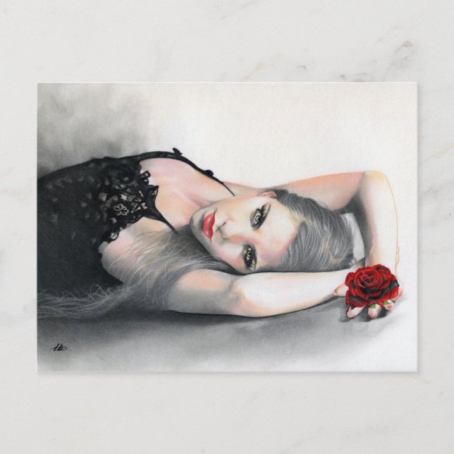 Bella Rosa Beauty red rose Postcard (Front)