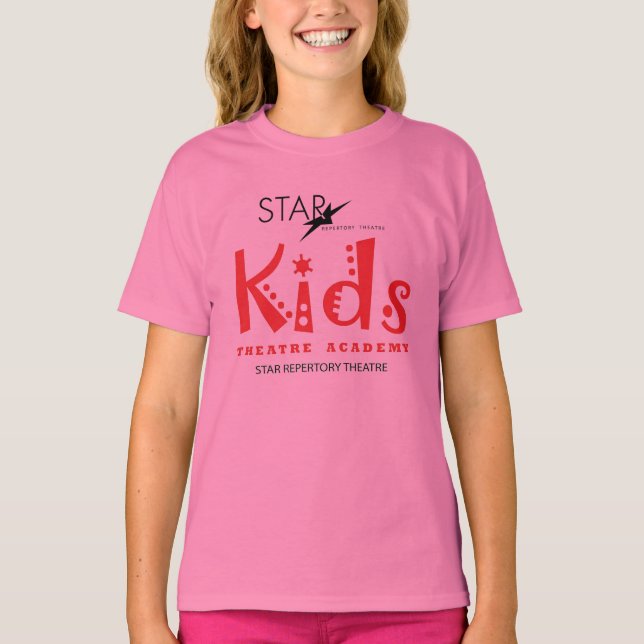 "Bella" STAR Pink Girls Baby Tshirt (Front)