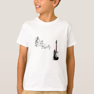 Bella t-shirt+Canvas Crew, Neon Yellow Guitar T-Shirt
