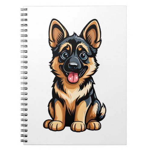 Bella the German Shepherd Pup Notebook