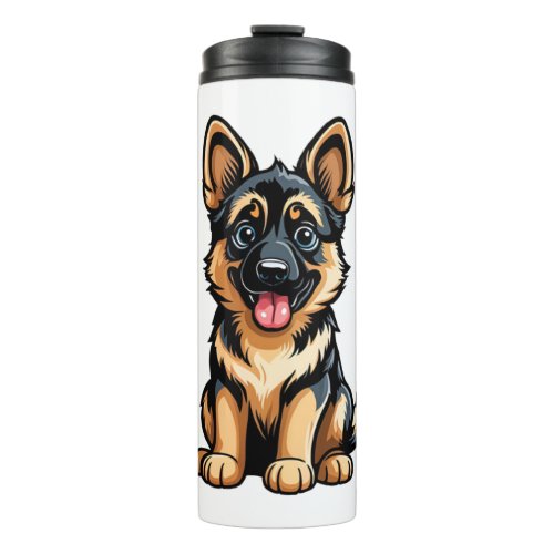 Bella the German Shepherd Pup Thermal Tumbler