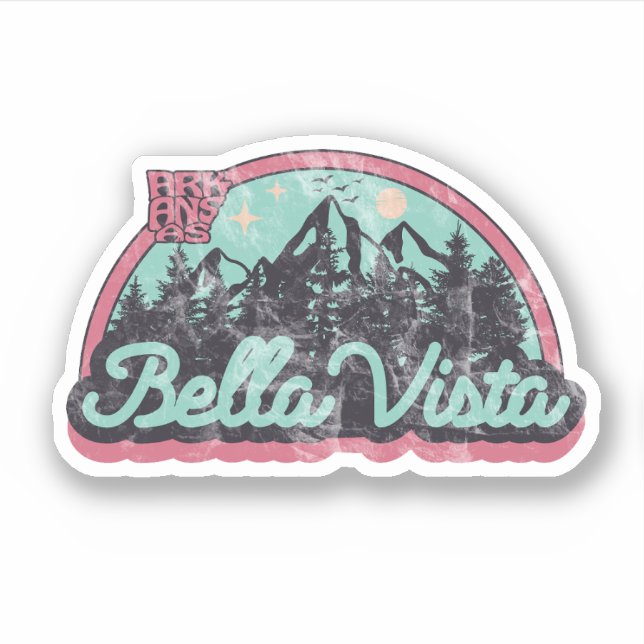 Bella Vista, Arkansas  Sticker (Front)