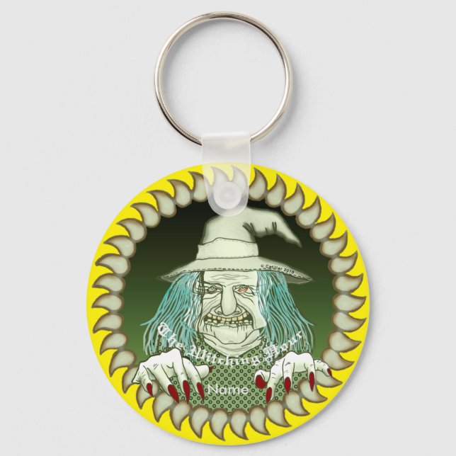 Bella Witch Face  keychains (Front)