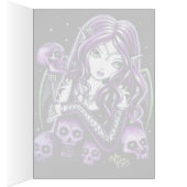Belladonna Purple Skull Fairy Card (Inside (Right))