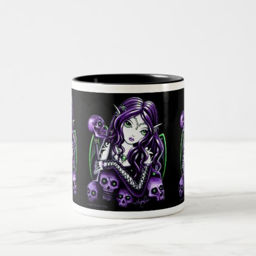 Belladonna Purple Skull Fairy Mug