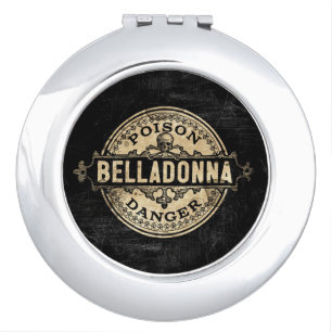 Belladonna Vintage Style Poison Label Mirror For Makeup