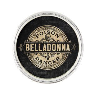 Belladonna Vintage Style Poison Label Pin
